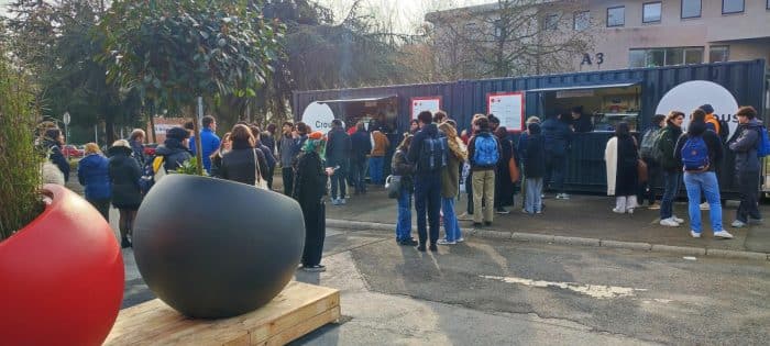 Nouveau sur le campus Cité Scientifique : ouverture d'un foodcourt 1 Container cite scientifique
