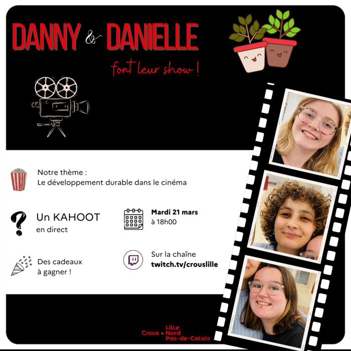 Danny et Danielle font leur show : le développement durable dans le cinéma 1 Insta DD kahoot mars 2023 cinema