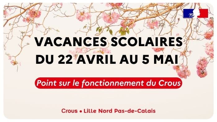 Crous vacances avril 2024 SITE