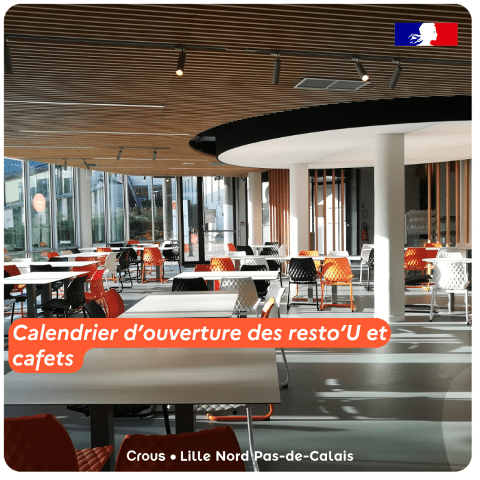 calendrier d ouverture RU et cafets