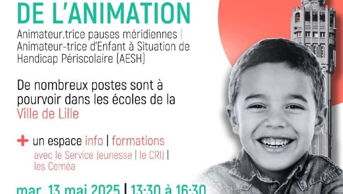 Job dating - Mairie de Lille le 13 mai 2025 5 JD Metier animation