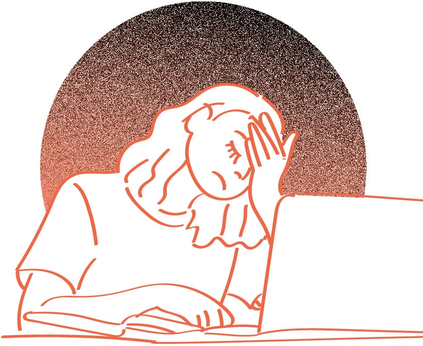 illustration difficulté à se concentrer