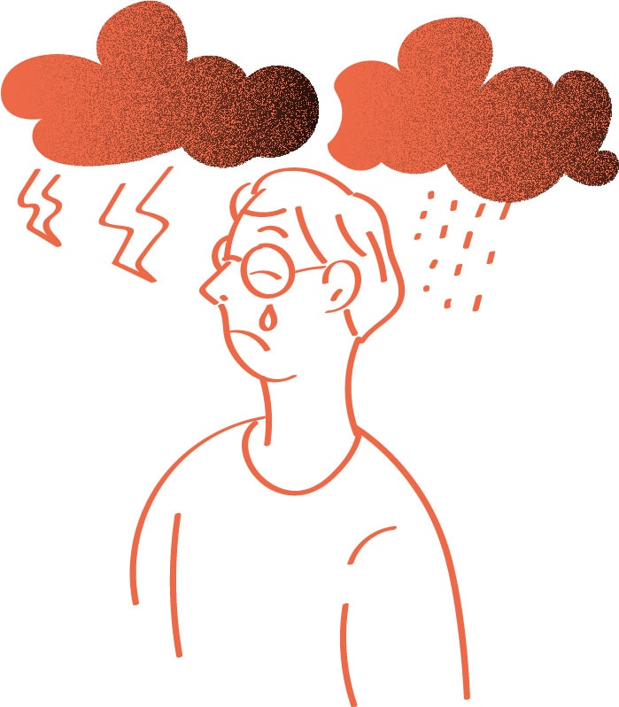 illustration tristesse